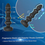 Thrusting Vibrating Prostate Massager – Remote Control Anal Plug with 10 Modes