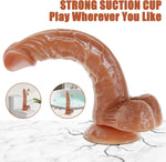 Realistic Vibrating Dildo with Suction Cup – 10 Modes for G-Spot, Clitoral & Anal Play