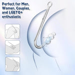 Metal Anal Hook with Vibrating Plug – 9-Mode Anal Trainer & G-Spot Stimulator