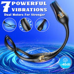 Prostate Massager with 7 Modes, APP Control, Vibrating Penis Ring for Men.