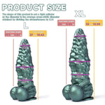 Punk Fantasy Dildo With Suction Cup - Waterproof Perkin Silicone Penis With Mechanical Texture, Unisex, Realistic Unisex Sex Toy For Prostate And G-Spot Stimulation