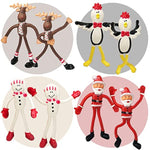 Christmas Bendable Figurines - 12-Pack Holiday Fidget Toys For Kids, Includes Santa, Reindeer, Snowman & Penguin - Fun Christmas Party Favors & Stocking Stuffers
