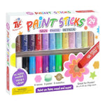 24 Colors Mixed Pack Washable Tempera Paint Sticks for Kids and Students