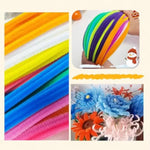200 Pcs Gray Pipe Cleaners, Thick Chenille Stems for DIY Crafts & Holiday Decor