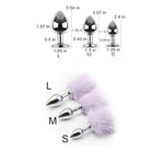 Anal Plug With Bunny Tail & Ear Kit, Sex Toys Of Rabbit & Bunny Kit For Cosplay (Small, White)