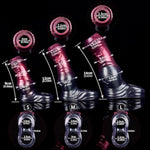 3 Different Sizes Of Fantasy Shape Male Penis Sleeve Cock Sleeve With Penis Ring, Silicone Hollow Knot Penis Extender Sleeve Male Adult Sex Toys For Men And Couples - M, Purple