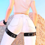 Sex Bondage Handcuffs Legs Restraints Sex Set Tie Thighs With O-Ring Ankle Restraints Bdsm Restraint Set With Handcuffs Ankle Restraints Sm Fetish Erotic Handcuffs Sex Toys For Couples