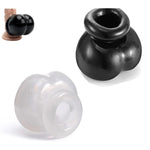 Bull Bag Ball Stretcher Snug,Scrotum Silicone Ballstretcher Ballsack,Testicle Bondage,Sex Toys For Men Suit Clear/ (Black And White)