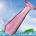 Crystal Glass Anal Pleasure Wand for Men and Women - Prostate Massager and G-Spot Dildo