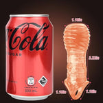 Penis Sleeve Extender Cock Ring Penis Enlarger With Open Threaded Top For Erection Enhancing Reusable Delay Ejaculation Adult Sex Toys For Men And Couples (Flesh)