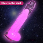 8.5 In Glow In The Dark Dildo,Big Jelly Dildo With Strong Suction Cup For For Men Women