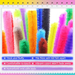 1050 Pcs Chenille Stems Craft Set, 30 Colors, 6mm x 12 Inch