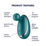 Spot On 1 Vibrator Sex Toy | Adult Toys For Women | Lay-On Vibrator With Magnetic Charging Port | Vibrating Sexual Pleasure Device | Stimulation Vibrators (Petrol)