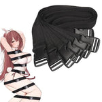Sex Bondage Set 7 Pcs Tie Ropes Bdsm Restraints Rope For Adult Sm Sex Toys For Couples Flirt Play Fetish Cosplay Adjustable Belts Wrist Leg Body Straps Bed Harness Cuffs Kits Unisex Adult