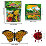 Jumbo Playset - Insects & Butterflies Figurines From 9-Piece Large Animal Figurine Toy Set Including Butterflies, Bees And Bugs. Great Kids Toys, Gifts And Party Favors.