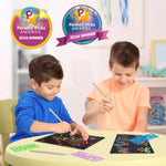 100 Pcs Rainbow Scratch Paper Art Kit for Kids Arts and Crafts