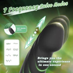 Thrusting Prostate Massager Anal Vibrator Butt Plug Penis Ring Adult Sex Toys For Men, 7 Pulse Modes Remote Control Anal Dildo Toys 2 Cock Rings With 12 Vibration Modes P Spot Massager For Couple Play