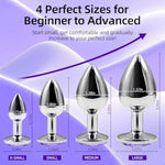 Jewel Anal Butt Plug 5 Piece Set Sm Crystal Diamond Base Beginners Advanced Users Prostate Massage Anal Toys For Adult Sex Toy Unisex