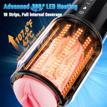 Male Masturbator Sex Toys For Men - Thrusting Male Stroker With 360° Heating, 5-Speed Smooth Motion Blowjob Adult Men'S Sex Toy, Silent Brushless Motor, Pocket Pussy Sleeve & Phone Mount