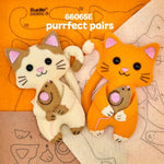 Bucilla Felties Perfect Pairs Felt Embroidery Craft Kit for DIY Arts and Crafts Projects Set of 2
