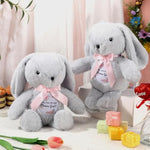 2 Pieces Flower Girl Gifts Wedding 10 Inch Bunny Stuffed Animal Will You Be Our Flower Girl Proposal Gifts From Bride For Wedding Proposal Anniversary Party