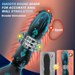 Anal Vibrator & Butt Plug with 10 Thrusting, Sliding & Vibrating Modes