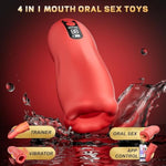 Male Masturbator Sex Toy For Men – Penis Trainer Vibrator With 9 Vibration & 3 Suction, App Control Pocket Pussy, Penis Pump Blowjob Stroker For Endurance Training, Adult Sex Toy For Couples
