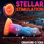 Alien Invader Alien Glow-In-The-Dark Silicone Dildo For Men, Women, & Couples. Fantasy Dildo, Harness Compatible. Strong Suction Cup Base. 1 Piece, Pink, Purple, Orange, Blue.