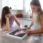Winter Snow Wolf Sequin Art Kit for Kids & Adults Ages 8+, DIY Wall Picture
