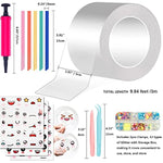 Nano Tape Bubble Kit with White Balloons and Bulk Bubbles