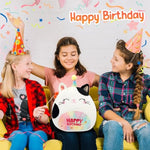 12' Cute Cat Plush Toy Soft Stuffed Animal Pillow Happy Birthday Gifts For Kids