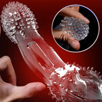 Penis Sleeve Cock Sleeve Male Sex Toy For Couples, Penis Extension Condom Cook Rings For Men Erecton Sex, Penis Extender Men Sex Toys With Dense Large Particles,Realistic Wolf Dildo Adult Toys For Men