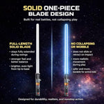 Liberty Imports 2-in-1 LED Light Up Sabers, Dual Bladed Toy Saber Swords Set for Kids with FX Power Up and Motion Sensitive Sound Effects for Cosplay, Dress Up
