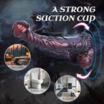 9.6In Silicone Made Huge Soft Colorful Horse Dildo Anal Toy Animal Style Ribbed Flexible Hands-Free (Normal) (S)