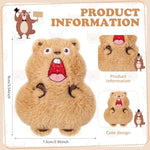 12 Pcs Mini Groundhog Stuffed Animal Bulk Cute Woodchuck Plush Stuffed Animal Flocking Groundhog Gift Backpack Accessory Bags Purse Diy Decor For Wedding Shower Birthday Christmas Party Favor