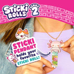 Sticki Rolls Pendant Pack - Wearable Sticker Toy Bracelet Kit for Kids and Adults