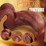 2.7" Diameter Extra Huge Realistic Dildo Sex Toy, Big Thick Dildos With Tapered Head For G Spot Play, 9.4" Giant Anal Dildo Double Layer Silicone Penis With Powerful Suction Cup For Women Men