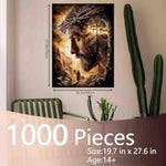 Christian 1000 Piece Jesus Crown of Thorns Jigsaw Puzzle for Adults, 20 x 27 Inch
