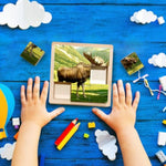 Wooden Cube Puzzle Of Native North American Animals | Wooden Puzzles For Kids & Toddlers Ages 3 4 5 6 7 8