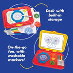 Jumbo Gears Spiral Drawing Art Toy for Kids Ages 3+, Classic Retro Design