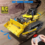 3 In 1 Stem Remote Control Bulldozer Building Set, Diy Engineering Construction Kit With App & Remote, Educational Robot Blocks Toy, Birthday For Kids Teens Adults - 452 Pcs