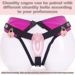 Male Sissy Chastity Cage Panties & Sexy Underwear Bdsm Sex Toys Set With Cock Fufu Clip & Cute Lock & Anti-Falling Belt Sm Feminizer Training Bondage Game Sex Toy For Gay Men Couple (M-Black)