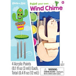 Mini Cactus Wind Chime Craft Set for Family Fun - Build and Paint Kit