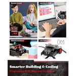 Rocky Smart Robot Car Coding & Remote Control Kit For Kids 8-16, Stem, Modular/Scratch/Python/C Programming, Educational Engineering Science Toy Set