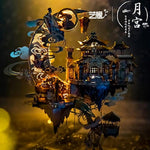 Moon Palace 3D Metal Puzzles for Adults to Build and Assemble with Lighting Holder