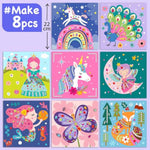 Gem Sticker Kit for Kids - 990+ Stickers, 8 Unicorn Princess Themes