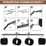 Bdsm Spreader Bar Couples Sex Toys, Bondage Restraints With Adjustable Handcuffs, Adjustable Bdsm Sex Bar Toys Detachable, Bondage Set Adult Sex Toy For Couple
