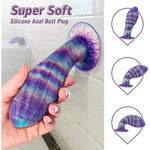 Silicone Analplugs Dildo, Tapered Tip Fantasy Dildo Trainer With Suction Cup, Waterproof Sex Toy For Women Men Massage Masturbator, 6.2 Inches