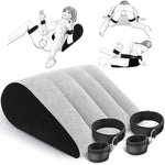 Sex Bondage Pillow Handcuffs Restraints Set - Bdsm Thigh Wrist Cuffs Inflatable Sex Position Pillow Sex Furniture Couples Toy Bdsm Bondage Restraint Kit Adult Sex Toys For Women And Couples(Gray)