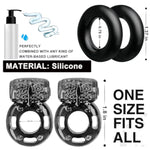 Vibrating Cock Ring Penis Ring Vibrator Clitoral Stimulator Penis Erection Enhance Soft Silicone Adult Male Sex Toy& Games For Male Training Longer Harder Stronger (Black)